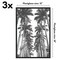 Americanflat Snap-In Picture Frame in Black - Set of 3 - Poster Frame with Slimline Molding, Plexiglass Cover, and Hanging Hardware - Black